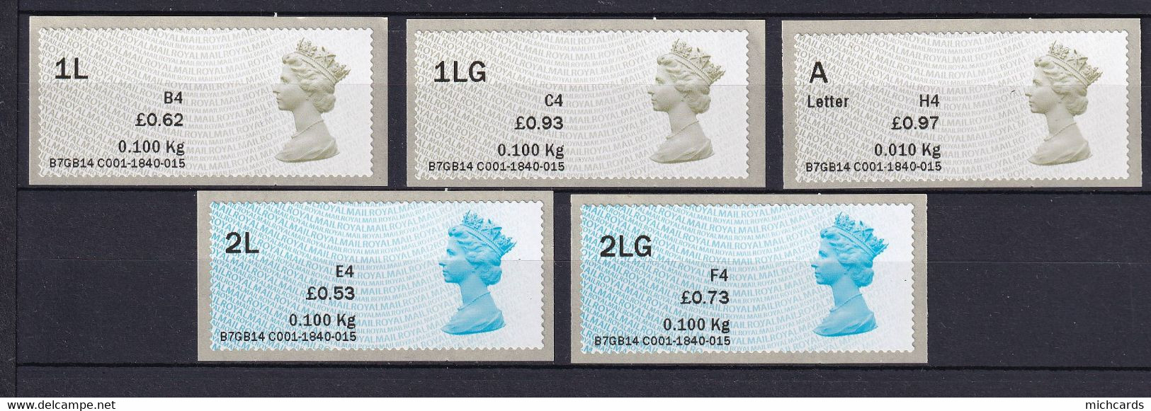 203 GRANDE BRETAGNE 2014 - Grand K De Kg - Distributeur Adhesif - Neuf ** (MNH) Sans Charniere - Post & Go Stamps