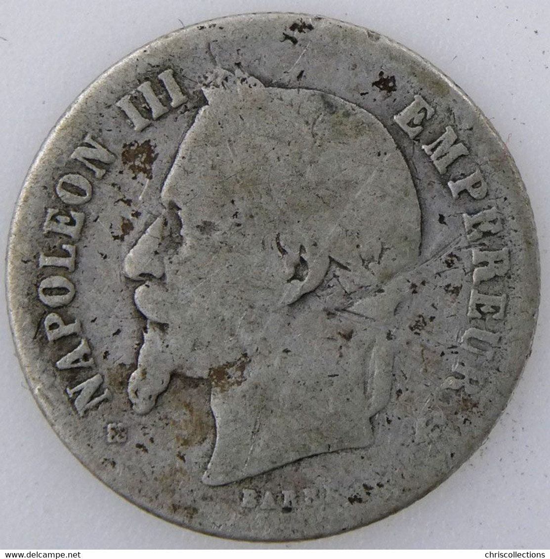 FRANCE - NAPOLEON III - 50 Cents 1869BB - B+ - Gad. : 417 - 50 Centimes