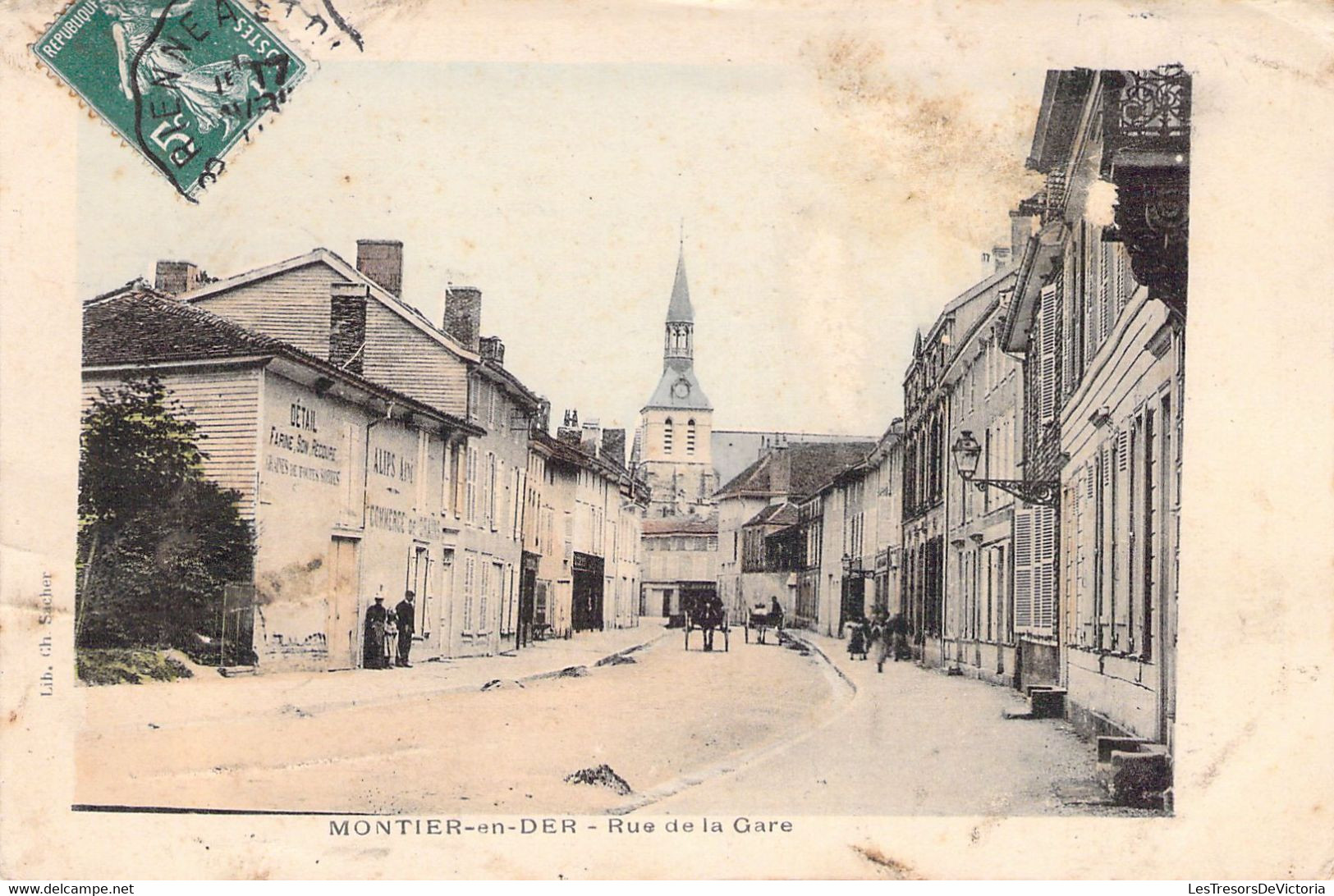 CPA - FRANCE - 52 - MONTIER EN DER - Rue De La Gare - Colorisée - Montier-en-Der