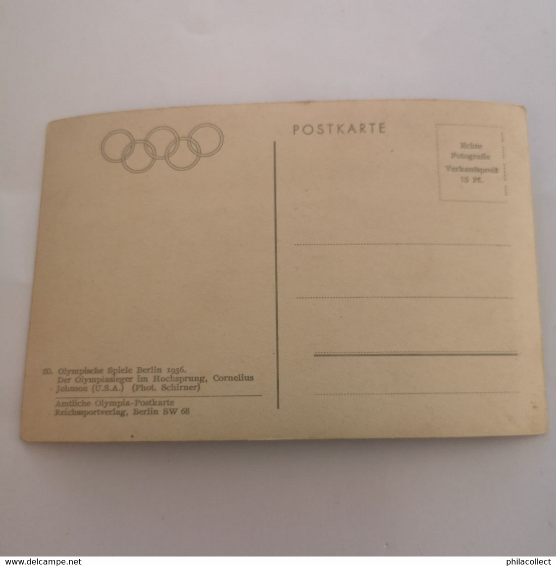Olympics - Jeux Olympiques 1936 Berlin  // Cornelius Johnson  19?? - Jeux Olympiques