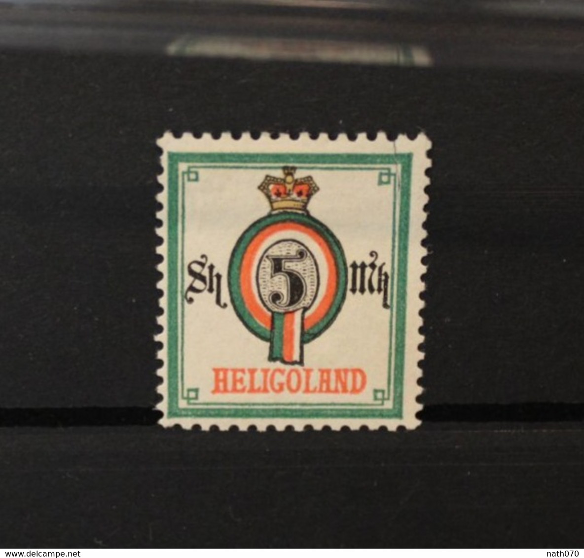 1879 Heligoland Helgoland Befund BPP Estelmann Altsignatur Mi Nr 20A 5 Mark Gestempelt German Island Rare !!! - Helgoland