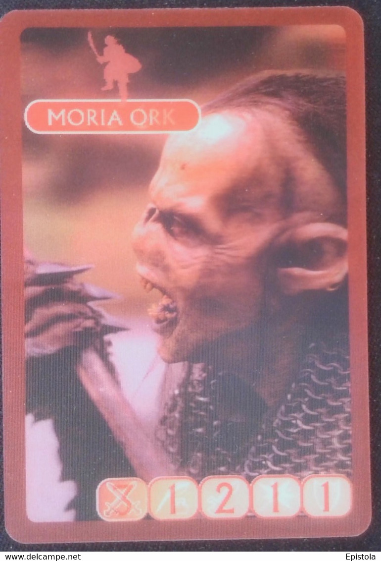 ► MORIA ORK  Lord Of The Rings (3D German Trading Card) Le Seigneur Des Anneaux Version Allemagne En Relief  Kellog's - Il Signore Degli Anelli