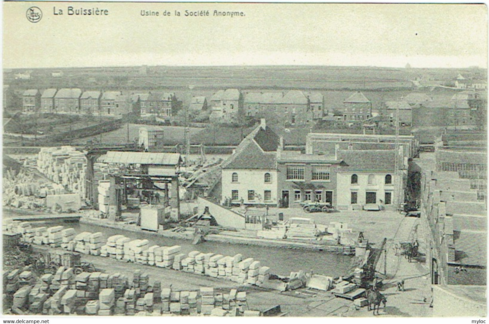 Hainaut. La Buissière. Usine De La Société Anonyme ( De Merbes Le Château). Marbrerie. - Merbes-le-Château