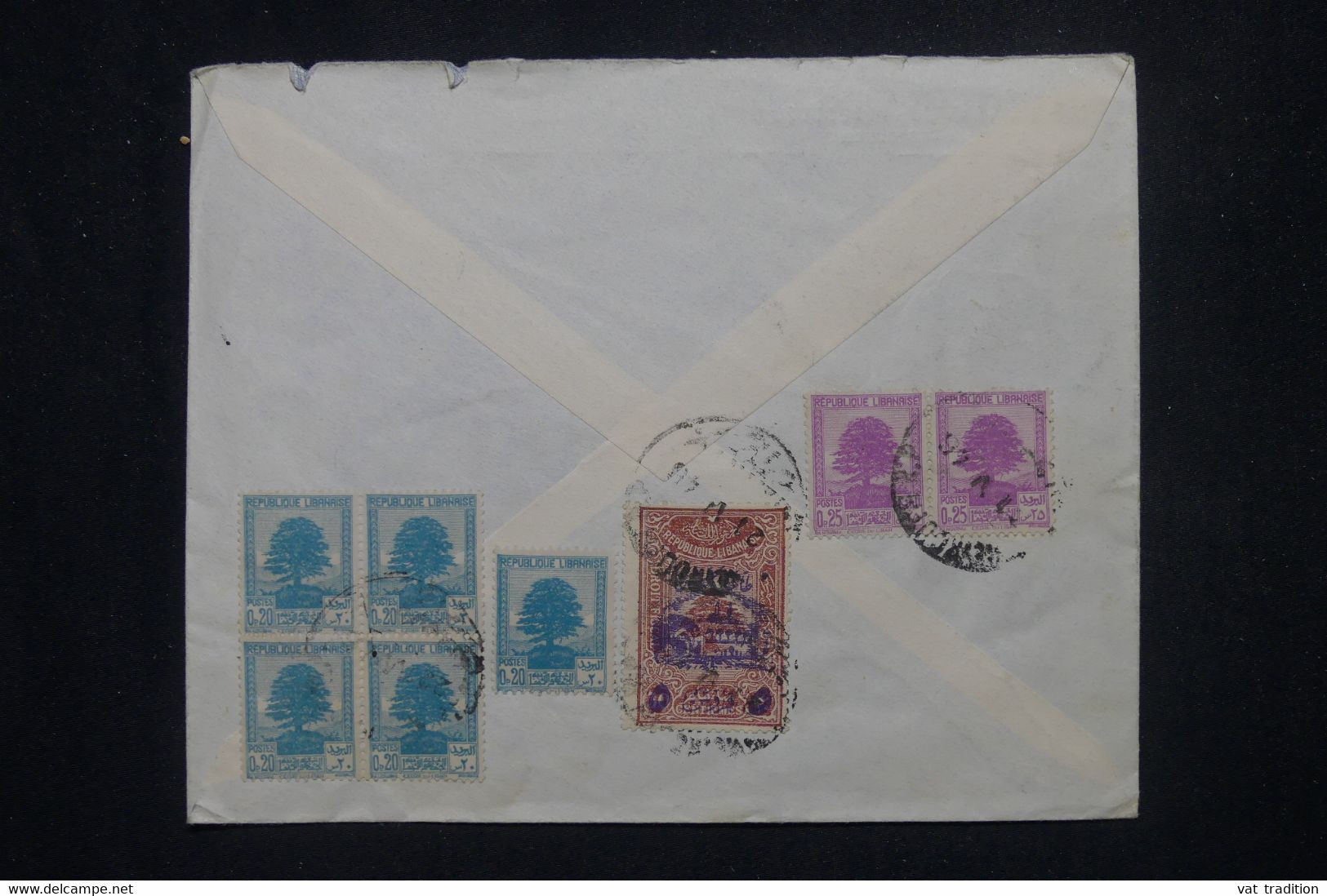 LIBAN - Enveloppe Commerciale De Beyrouth En 1945 Pour Paris, Affranchissement Recto Et Verso - L 136100 - Cartas & Documentos