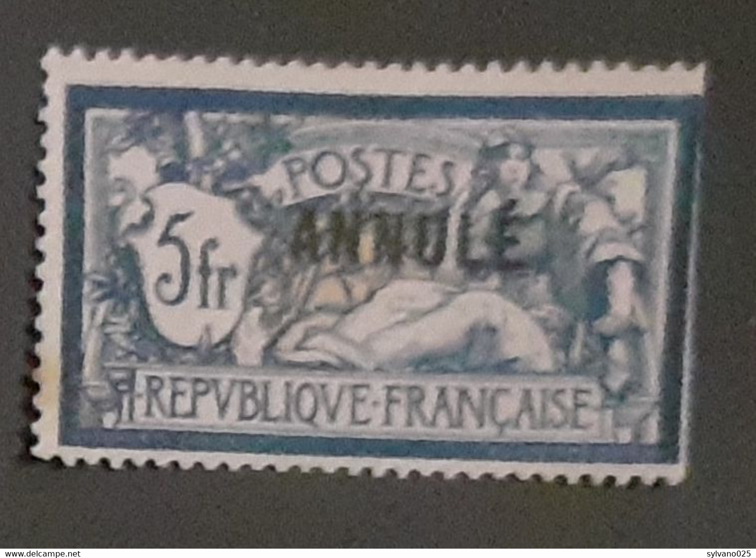 5Fr Merson Violet&bleu - Surcharge A Des ANNULE -  Affaire - Specimen