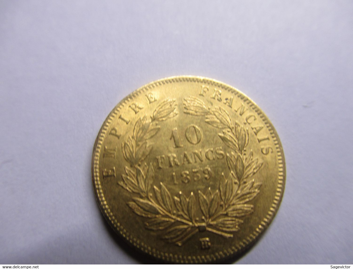 10 Francs Or 1859 BB - 10 Francs (gold)