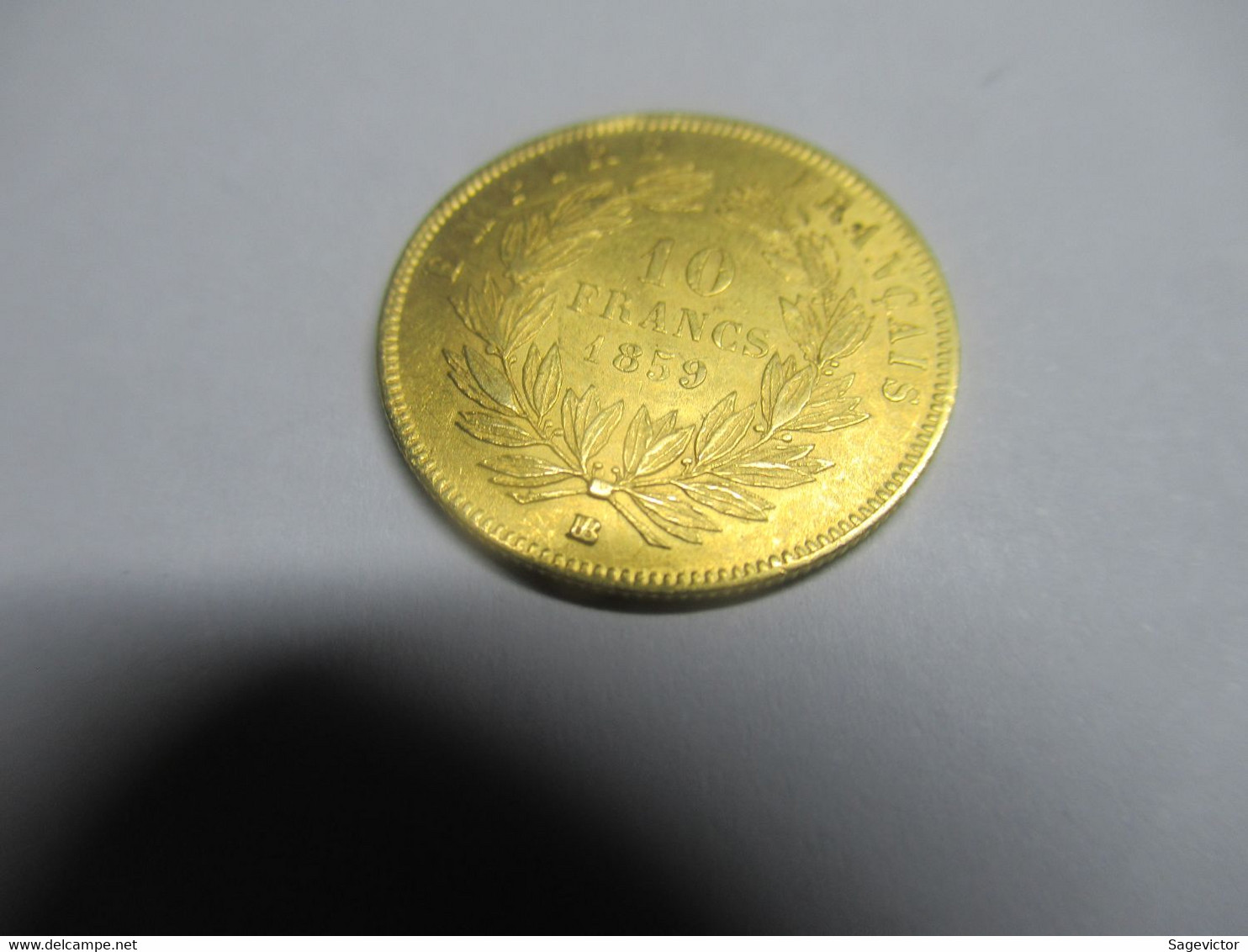 10 Francs Or 1859 BB - 10 Francs (gold)