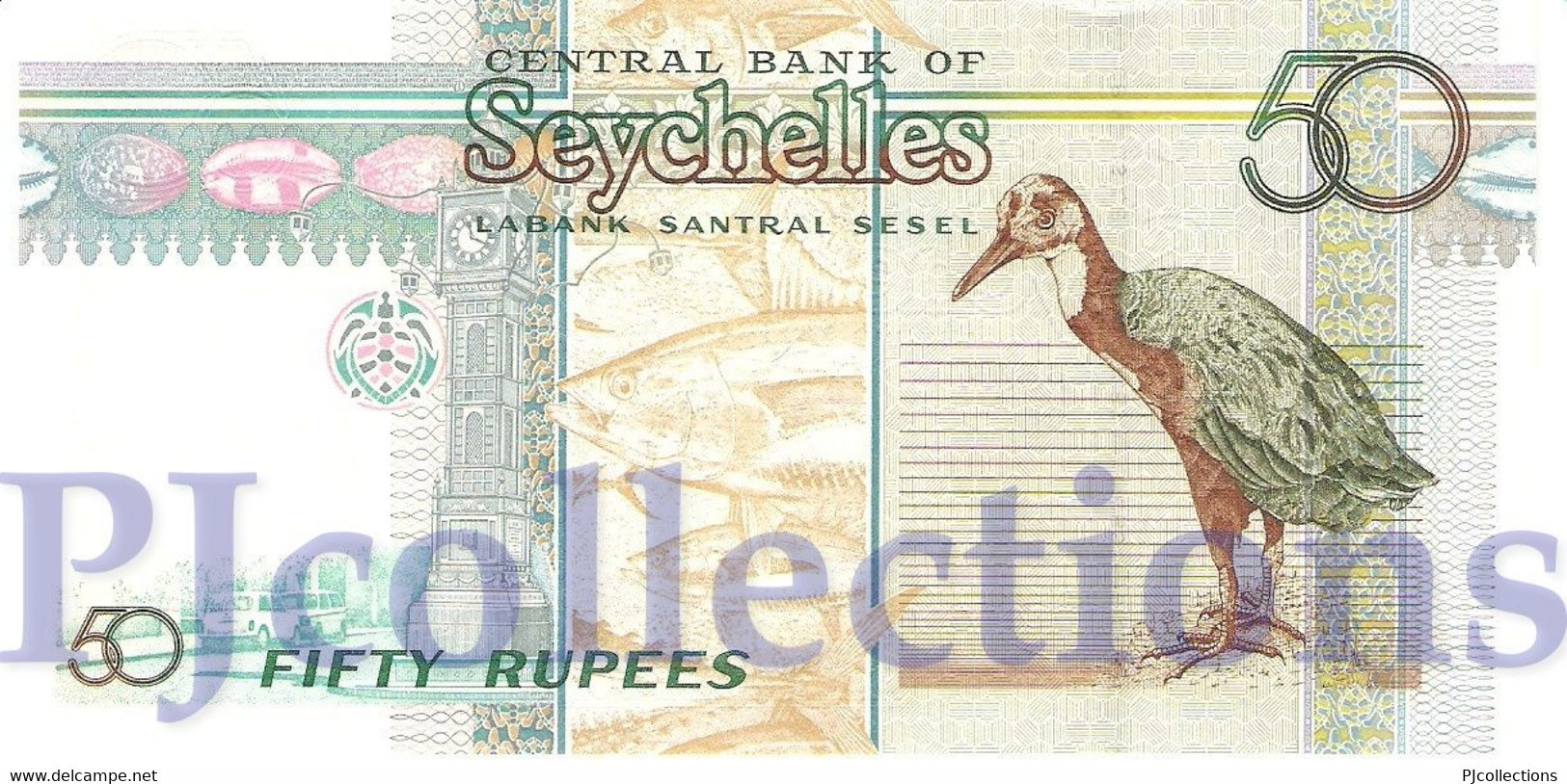 SEYCHELLES 50 RUPEES 1998 PICK 38 UNC - Seychelles