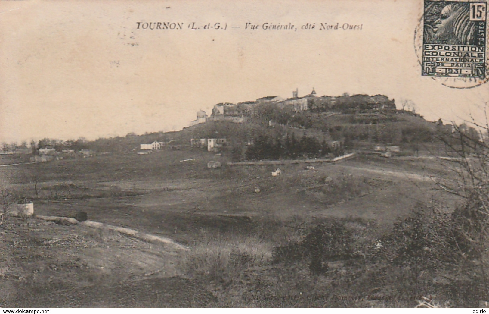 *** 47  ***  TOURNON D'Agenais  Vue Générale Côté Nord Ouest - Tournon D'Agenais