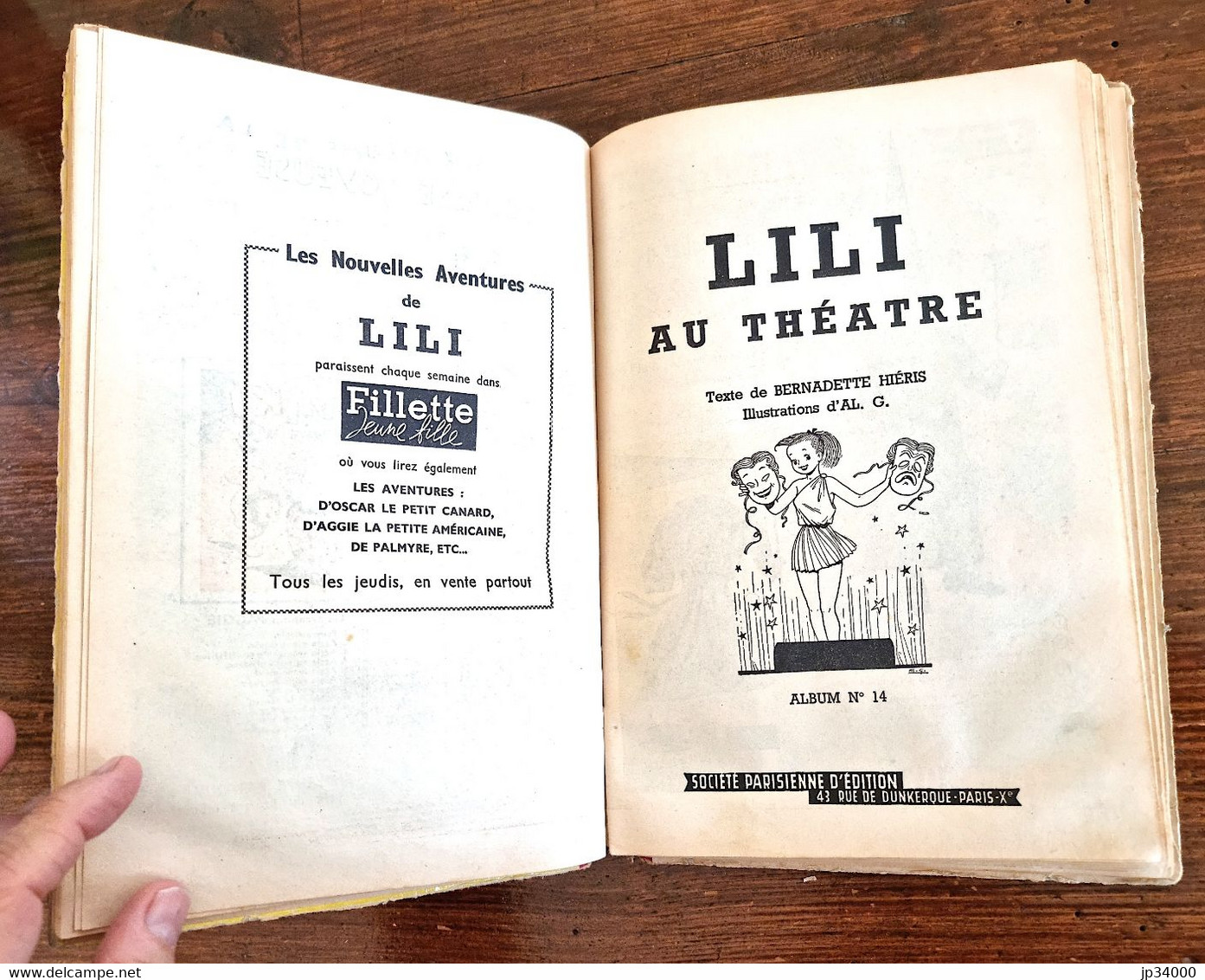 L'espiègle Lili. Album éditeur Des N° 13, 14, 15 Et 16. SPE Fin Des Années 50 (éditions Originales) - Lili L'Espiègle