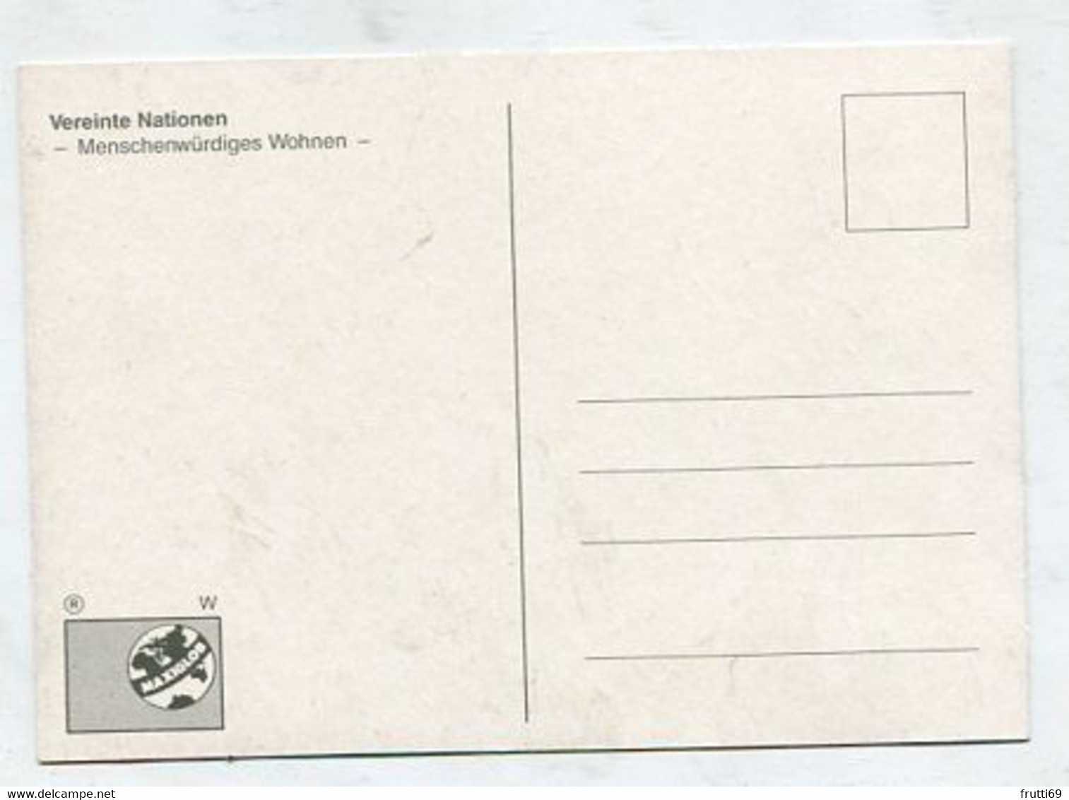 MC 099057 UNO VIENNA - Wien - Menschenwürdiges Wohnen - Cartes-maximum