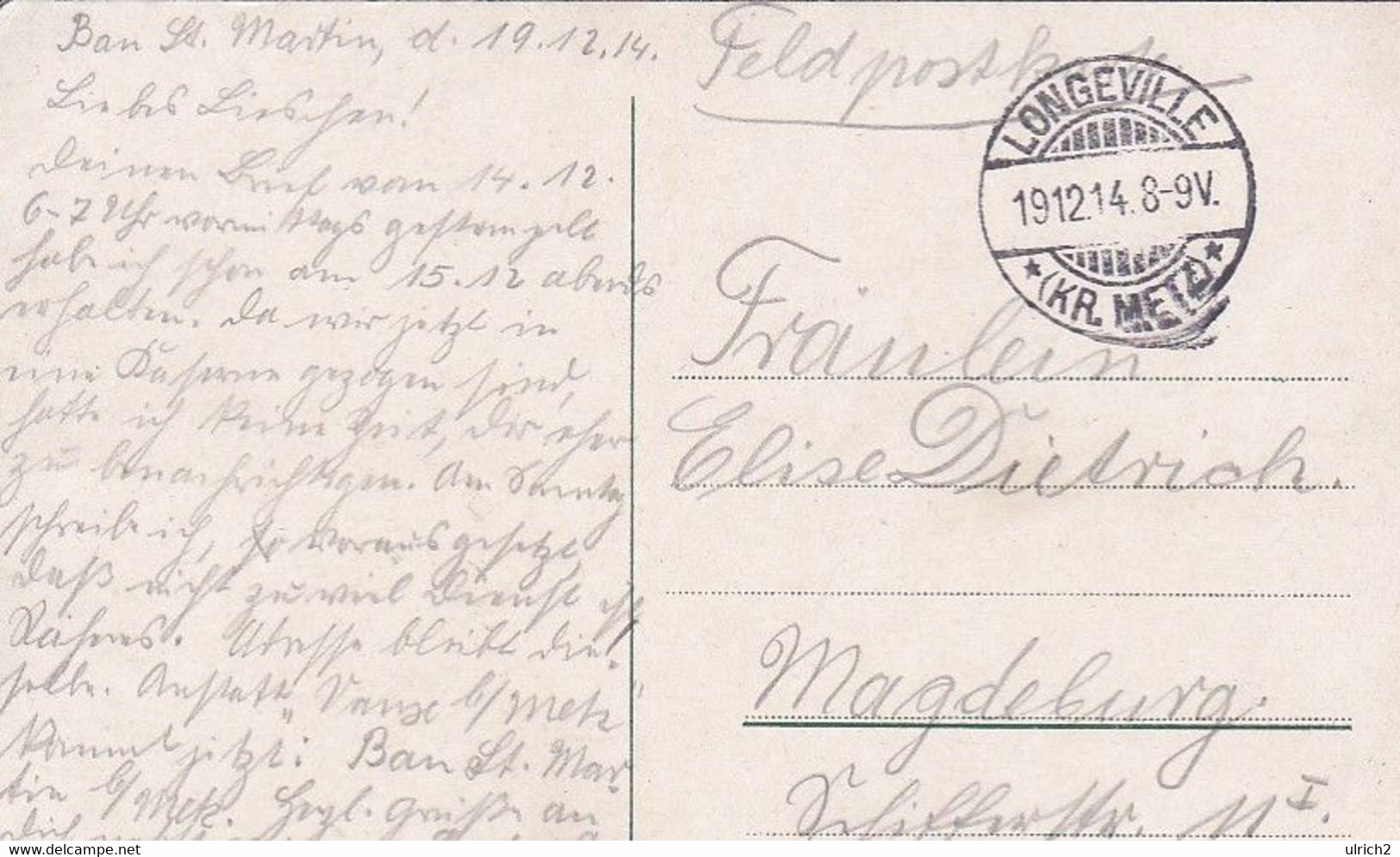 AK Metz - Panorama - Feldpost Longeville - 1914  (62278) - Lothringen