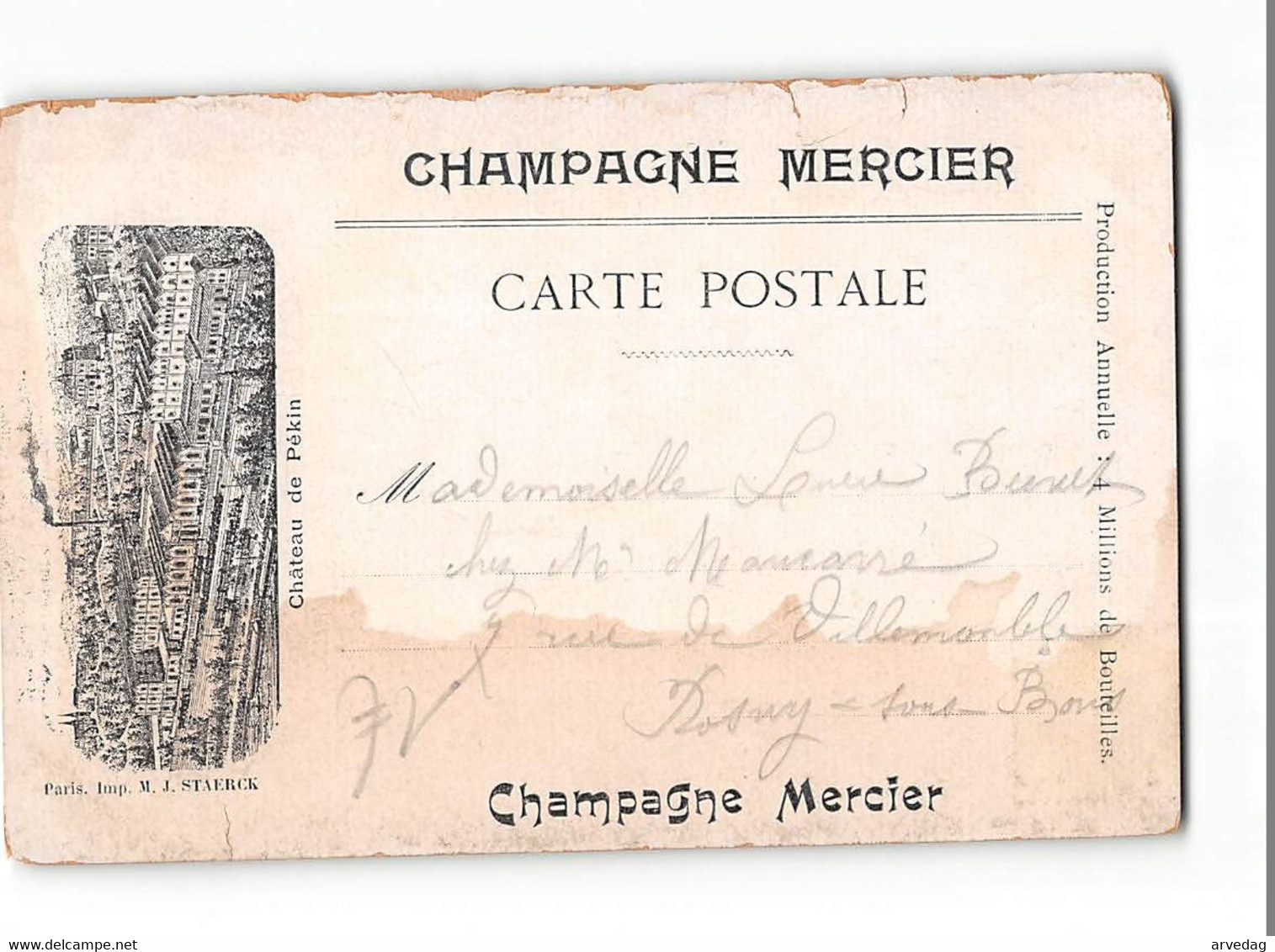 X660 HELVETIA LAUSANNE CHAMPAGNE MERCIER - Champagne