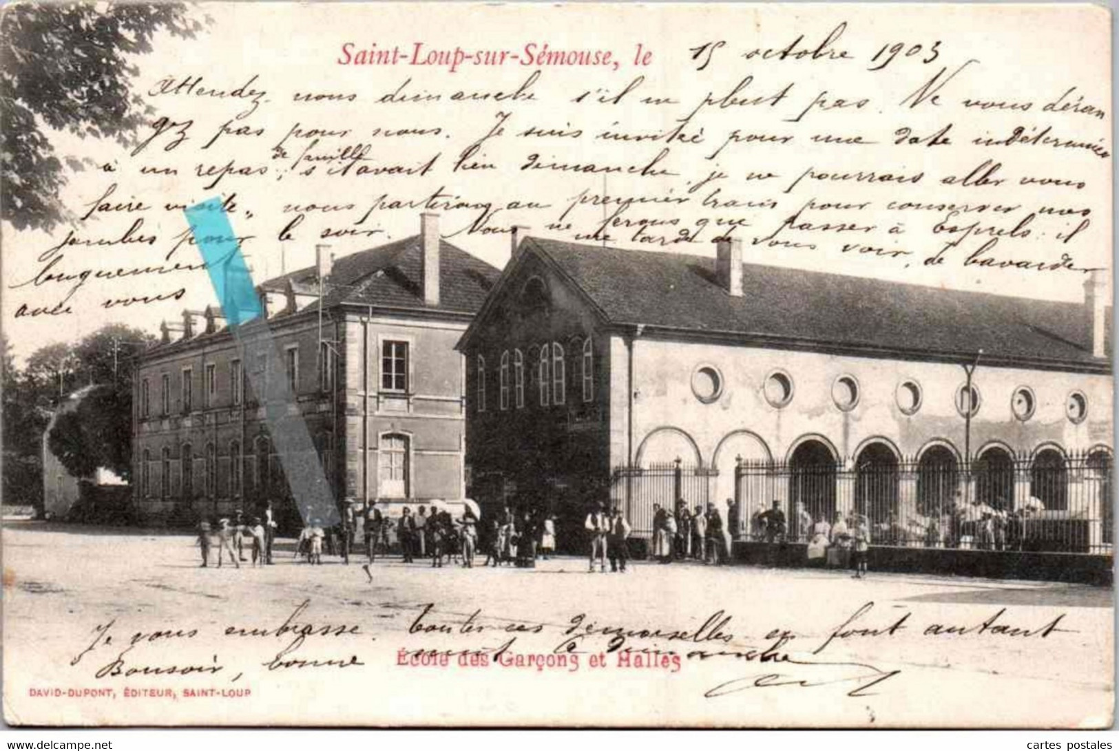 SAINT-LOUP-sur-SEMOUSE  école Des Garçons Et Halles - Saint-Loup-sur-Semouse