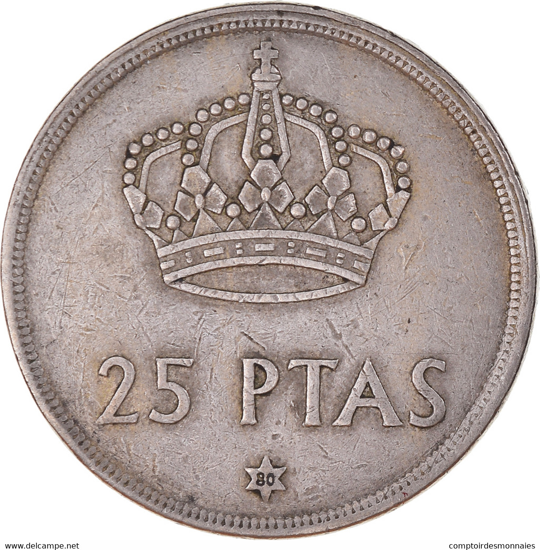 Monnaie, Espagne, Juan Carlos I, 25 Pesetas, 1980, TTB+, Cupro-nickel, KM:808 - 25 Peseta