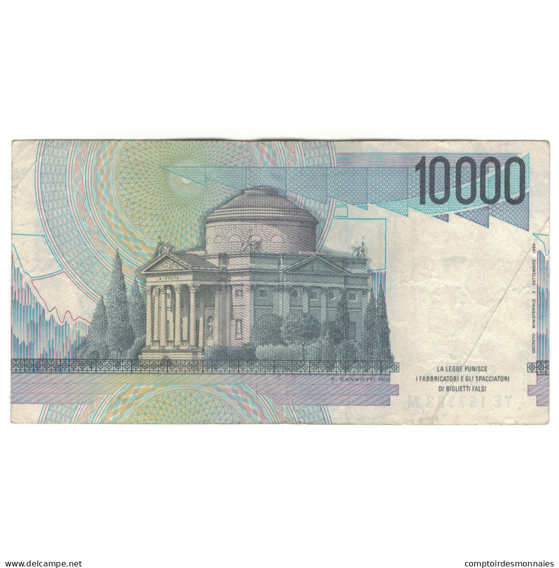 Billet, Italie, 10,000 Lire, 1984, 1984-09-03, KM:112b, TB - 10.000 Lire