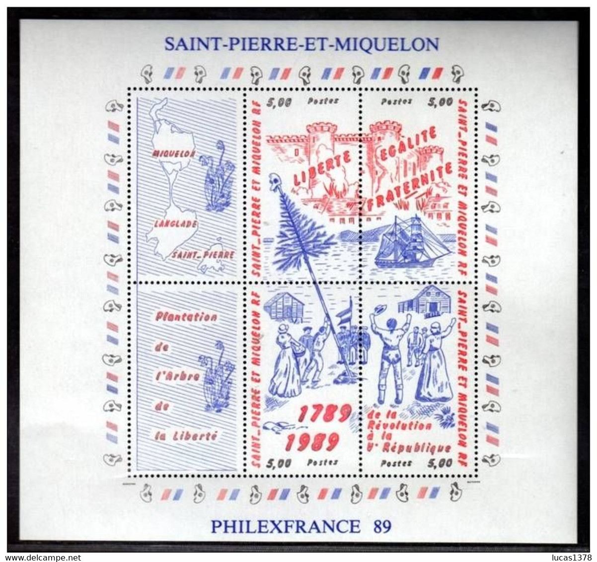 SAINT PIERRE ET MIQUELON - BLOC PHILEXFRANCE 1989 - NEUF** SOUS BLISTER - Blocks & Sheetlets