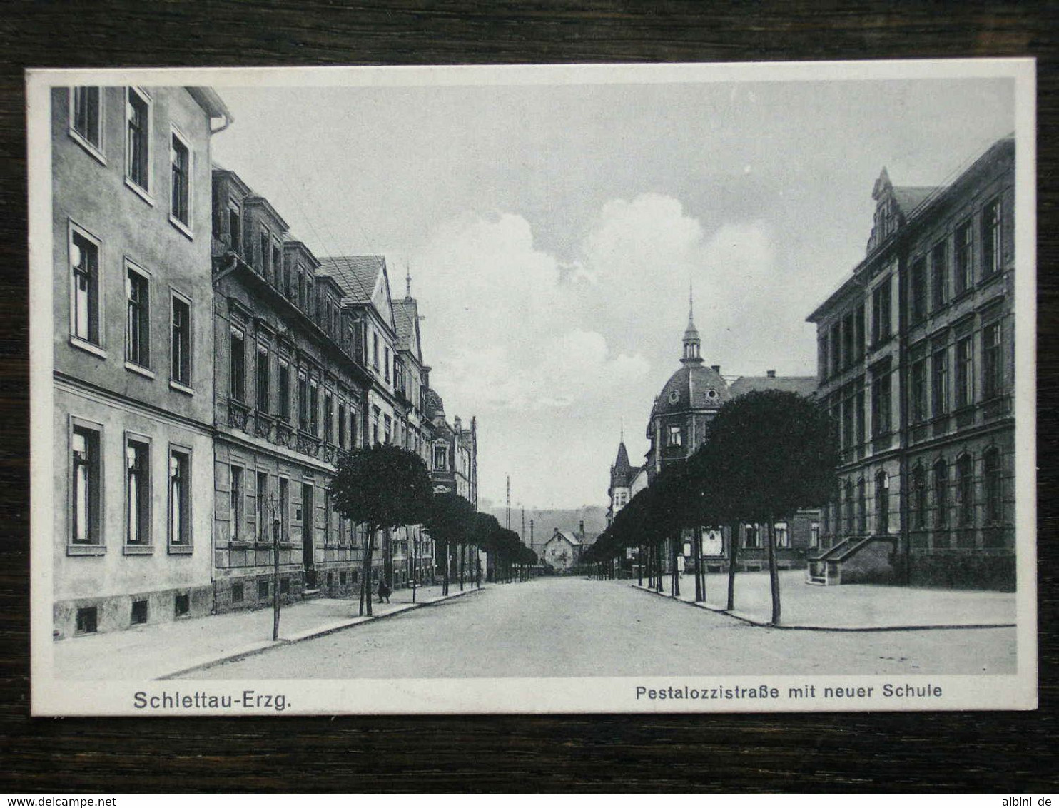 243 - AK SCHLETTAU - Pestalozzistraße Mit Neuer Schule - 1928 - Schlettau