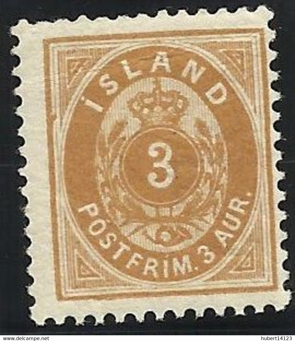 ISLANDE 1896 N° 12B Dentelé 12 1/2 - Andere & Zonder Classificatie