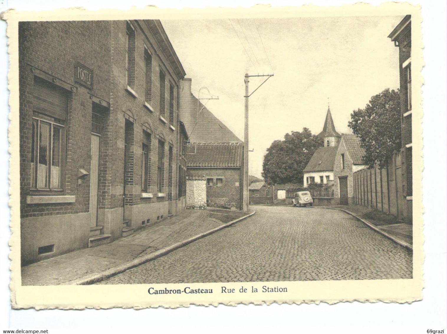 Cambron Casteau Rue De La Station ( Inscription Postes - ( Poste ) à Gauche ) - Brugelette