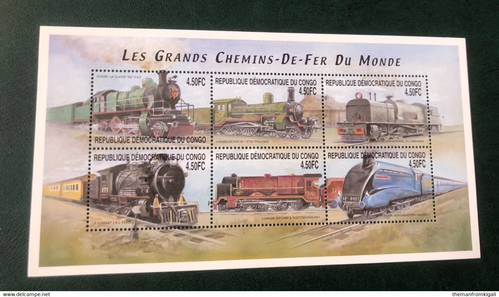 Congo DRC 2001 - Locomotives From Around The World - Autres & Non Classés