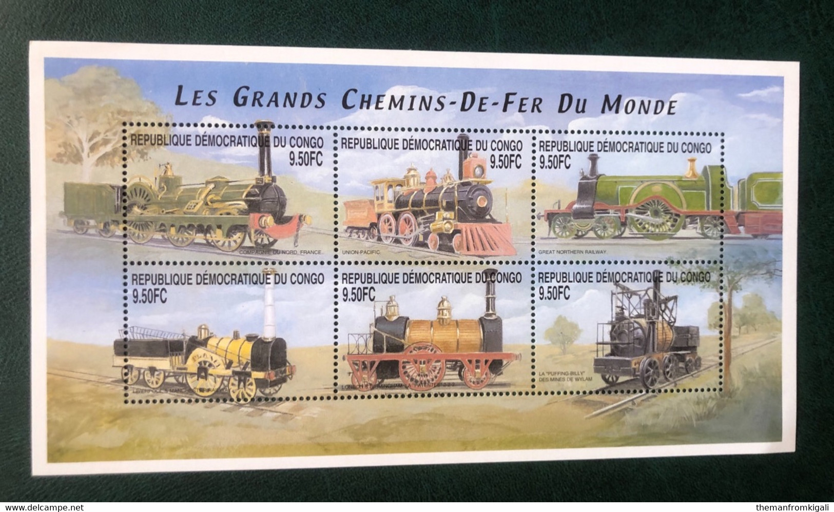 Congo DRC 2001 - Locomotives From Around The World - Autres & Non Classés