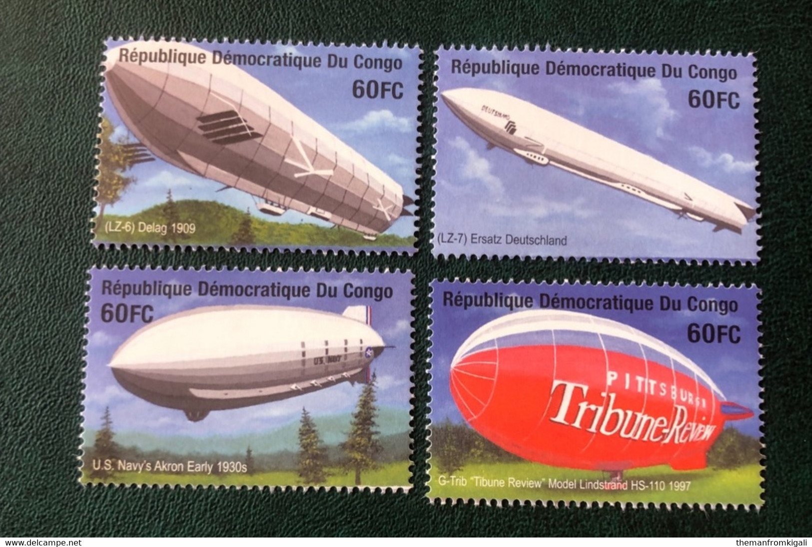 Congo DRC 2001 - The 100th Anniversary Of The First Passage Of A Zeppelin Airship (2000). - Sonstige & Ohne Zuordnung