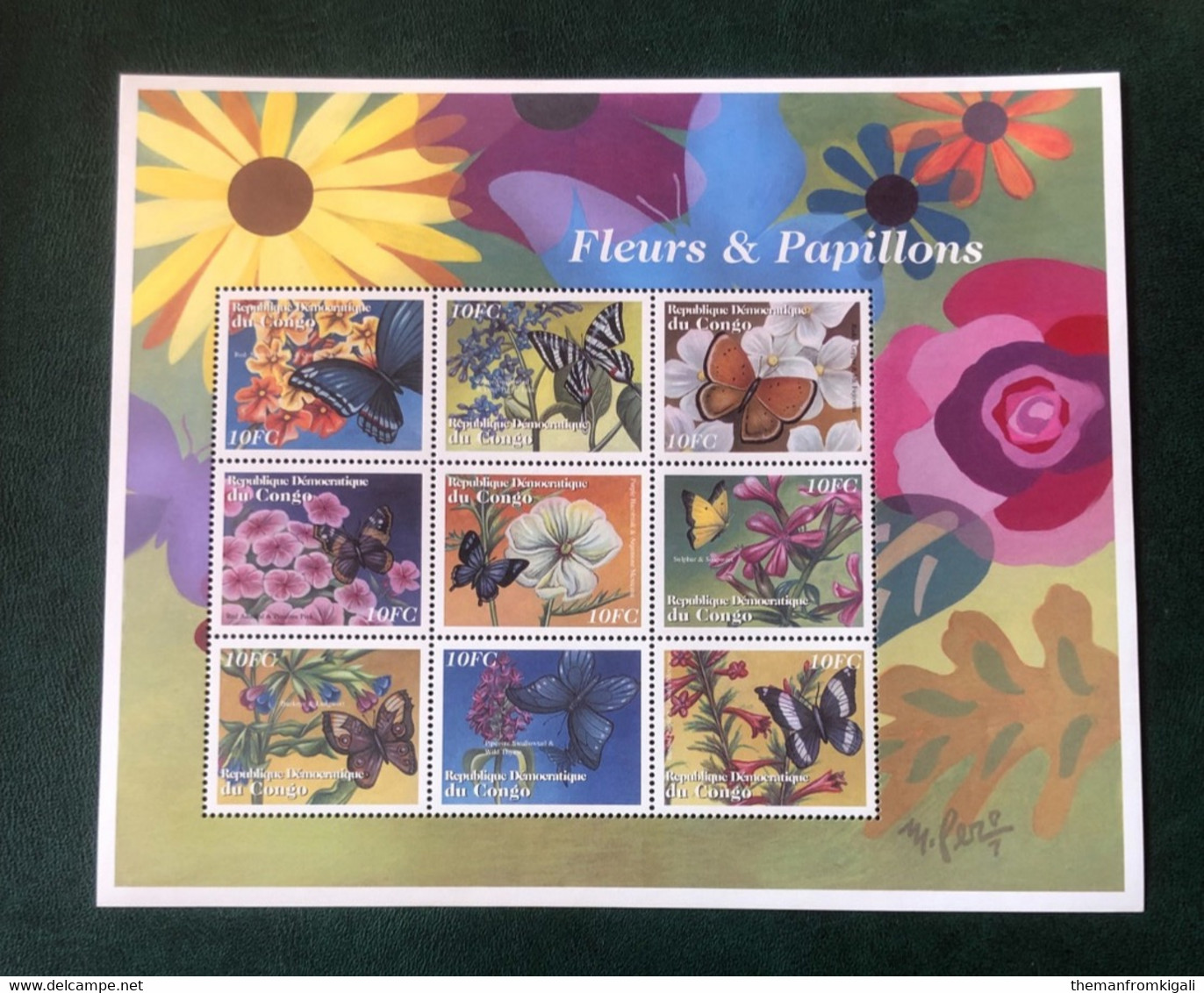 Congo DRC 2001 - Flowers And Insects - Sonstige & Ohne Zuordnung