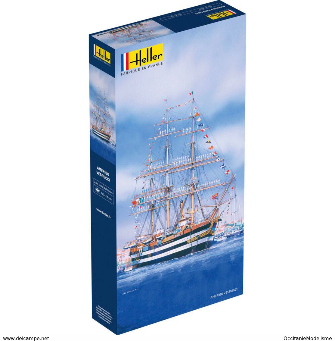 Heller - AMERIGO VESPUCCI Bateau école Maquette Kit Plastique Réf. 80807 NBO Neuf 1/150 - Boats