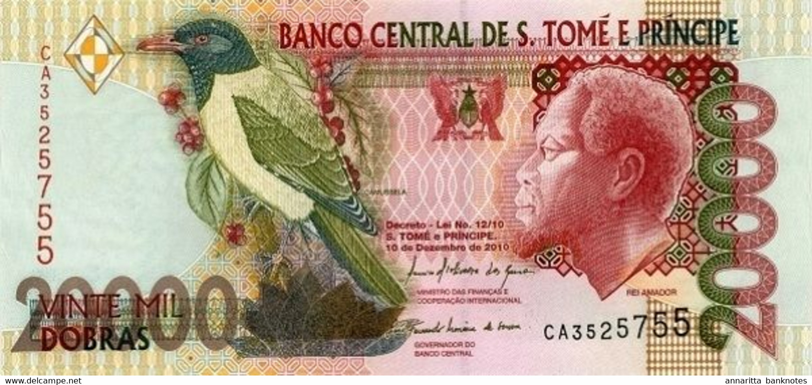 Sao Tome And Principe 20000 Dobras 2010, UNC, P-67d, ST305d - Sao Tome And Principe