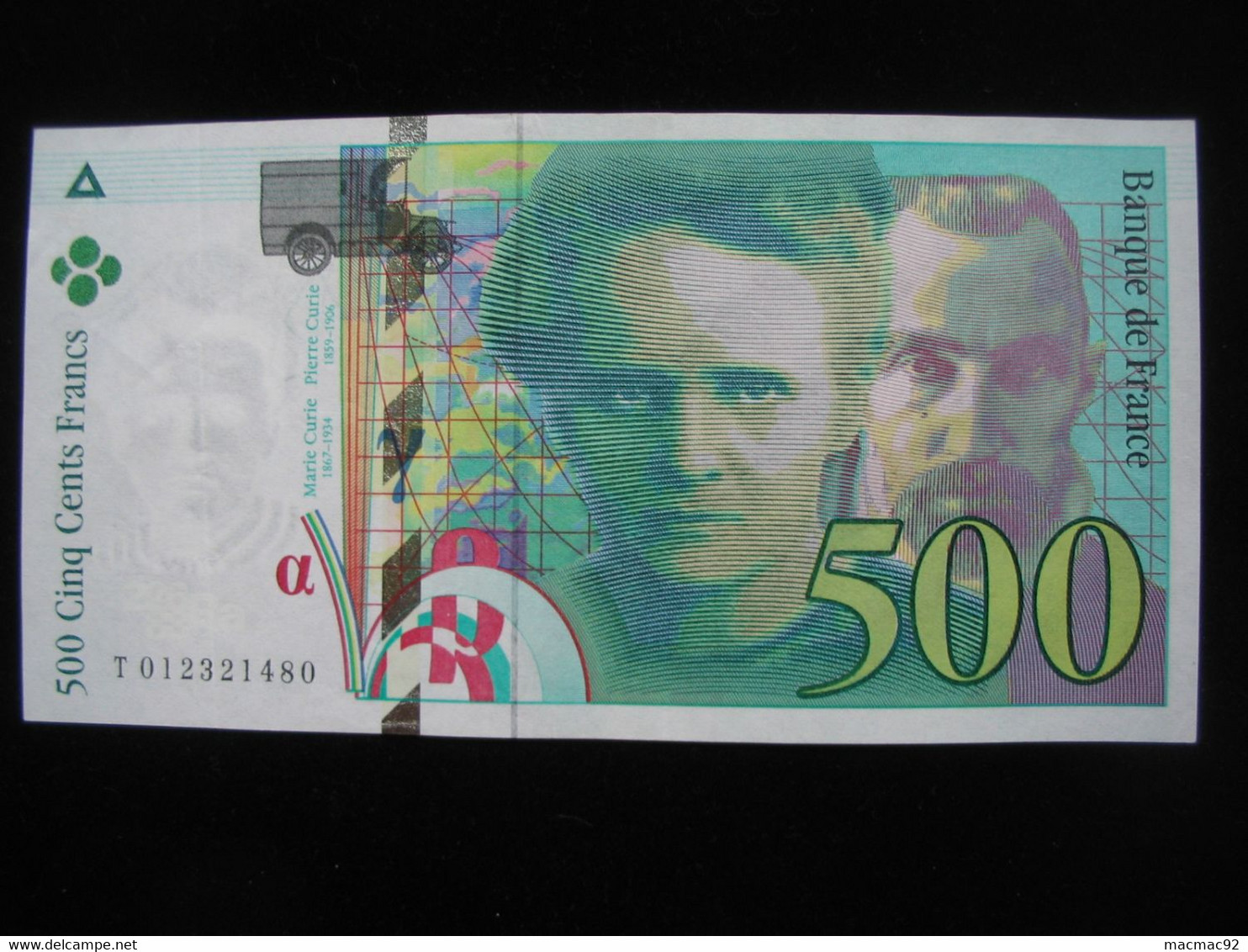 500 Francs  - Pierre Et Marie CURIE 1994   **** EN ACHAT IMMEDIAT **** - 500 F 1994-2000 ''Pierre Et Marie Curie''