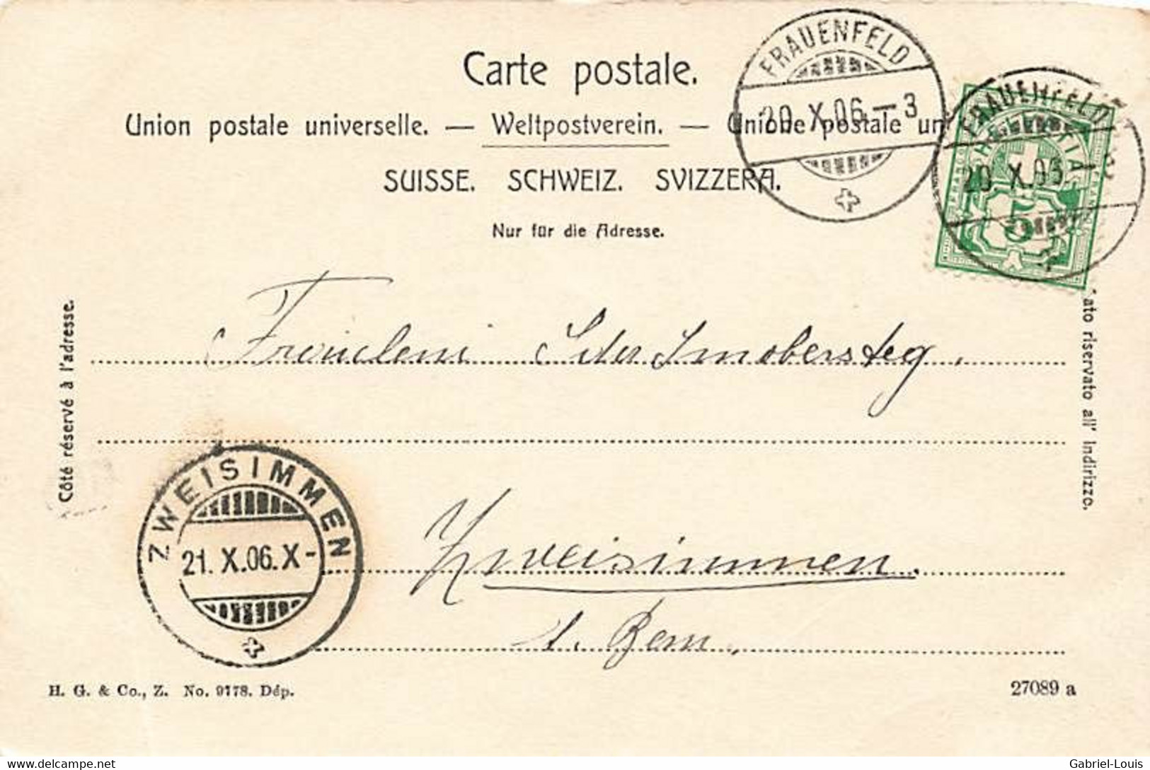 Frauenfeld Postgebäude 1906 - Frauenfeld