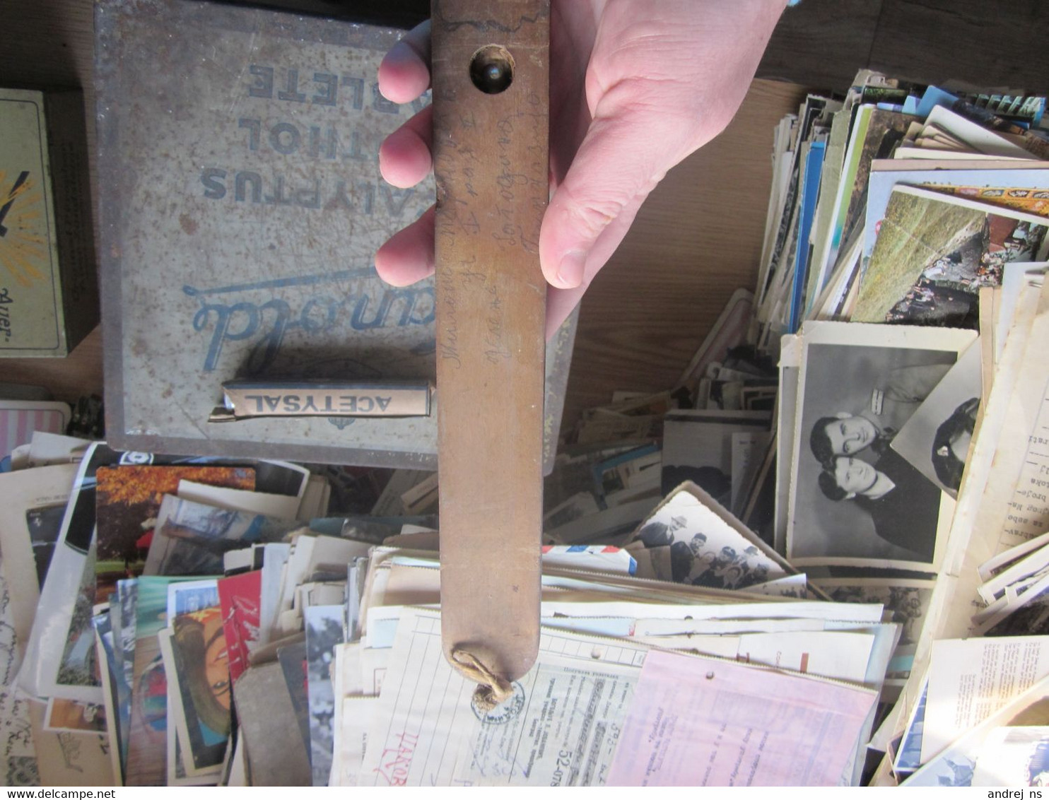 Old Wooden Thermometer Around 1920-1930 Dimensions 25 Cm - Andere Toestellen