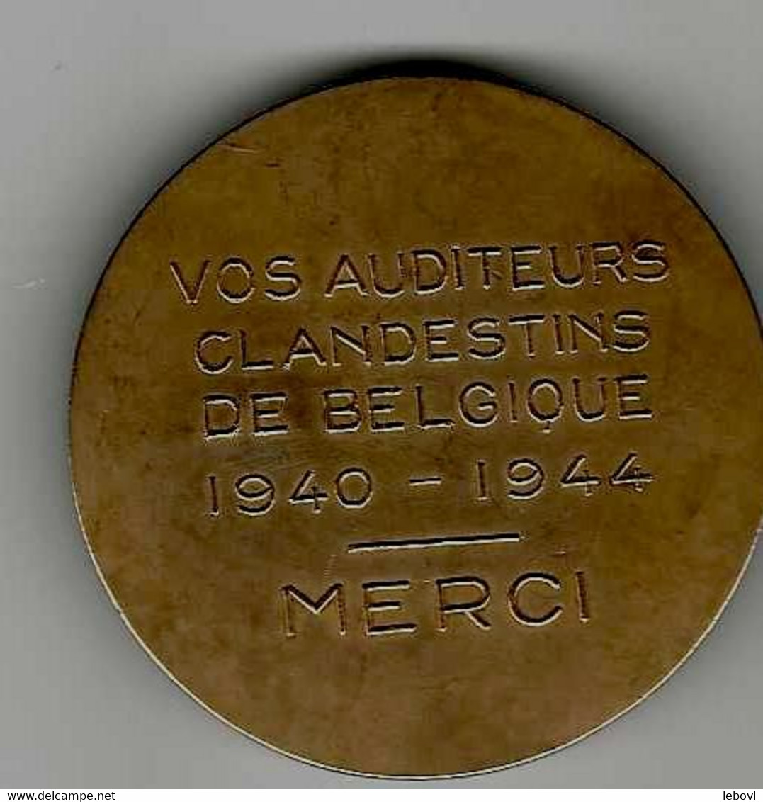 BELGIQUE – AVERS « RENE PAYOT» - REVERS «Vos Auditeurs/clandestins/de Belgique/1940 – 1944/merci » - Firma's