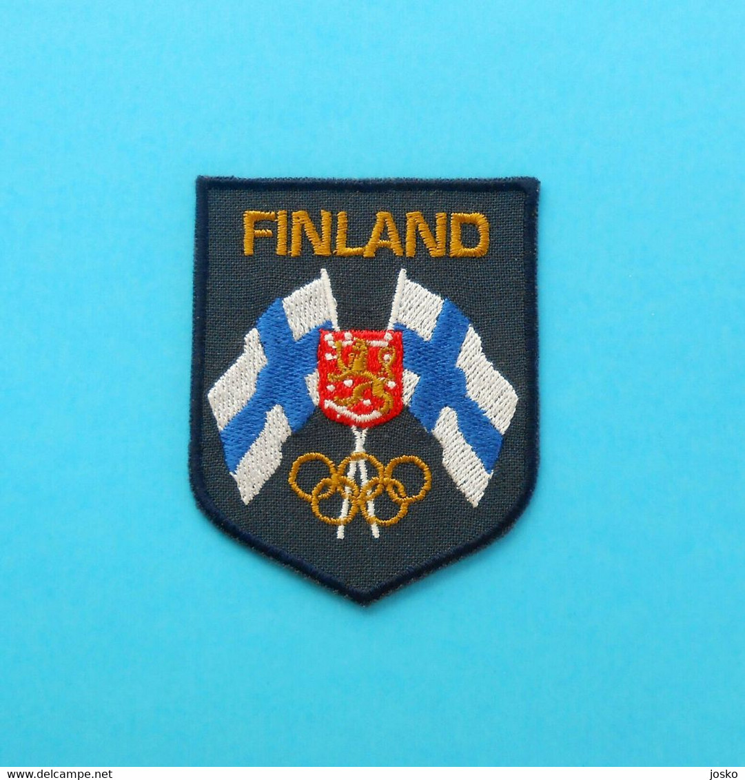 FINLAND NOC - Nice Rare Olympics Patch * Olympic Games Olympiad Olympia Olympiade Olimpische Spiele Olimpici - Kleding, Souvenirs & Andere