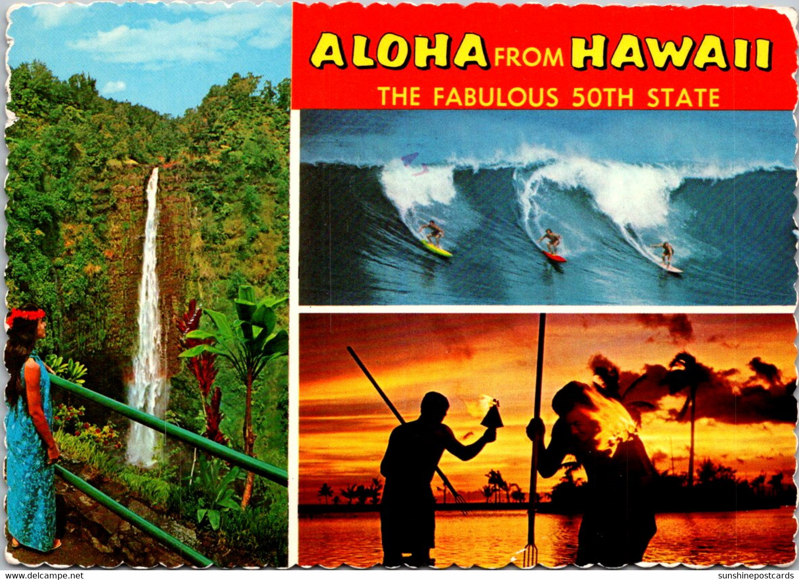 Hawaii Aloha From The 50th State Multi View 1976 - Maui