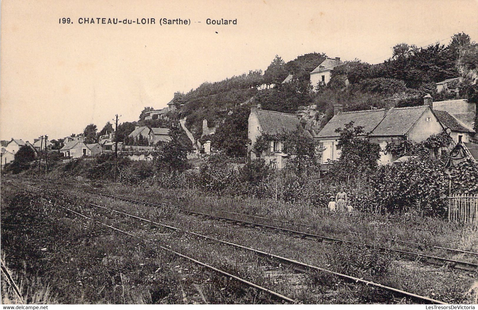 CPA - FRANCE - 72 - CHATEAU DU LOIR - GOULARD - Chemin De Fer - Chateau Du Loir