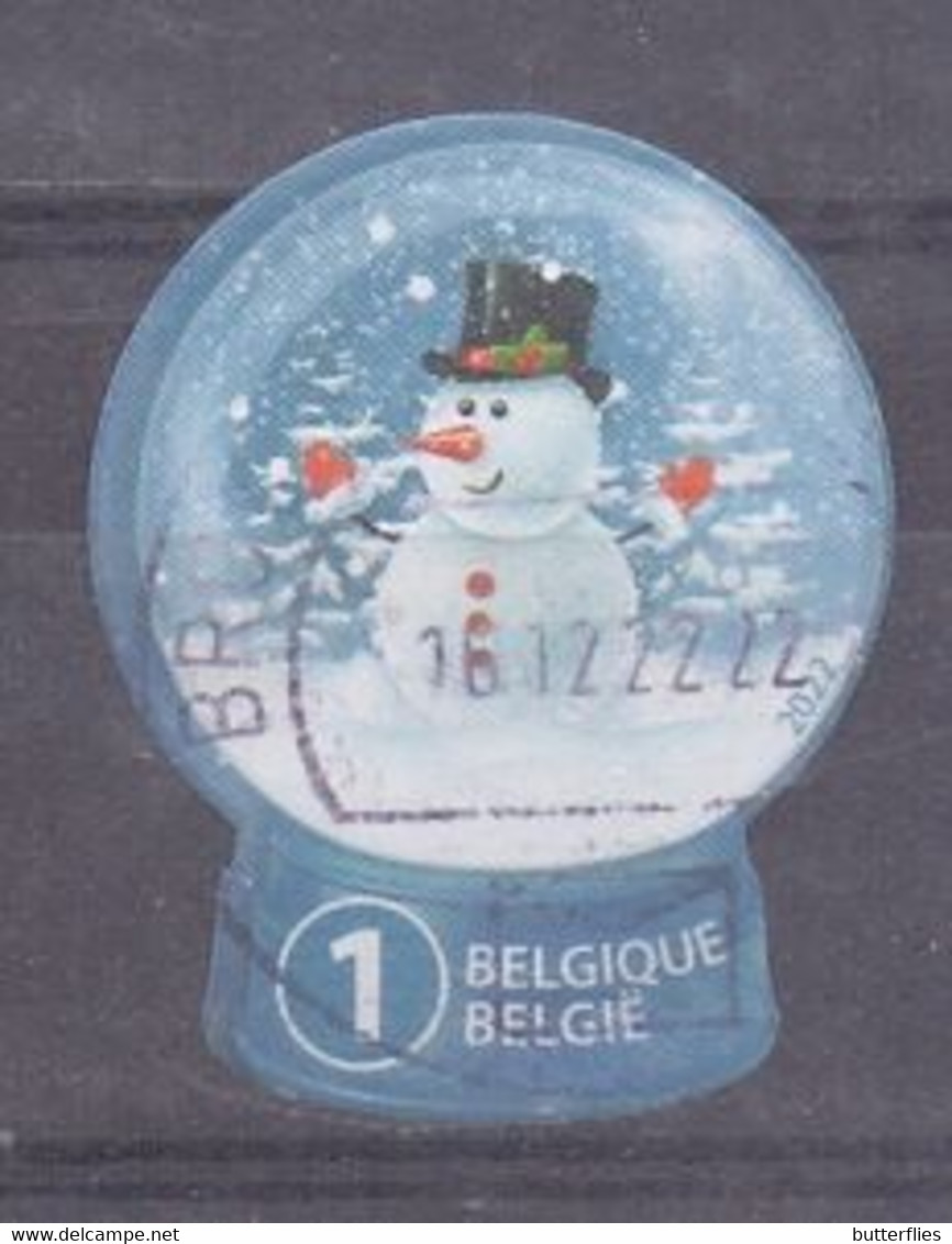 België - 2022 - Kerstzegel - Stempel Brussel  - Zonder Papierresten - Oblitérés