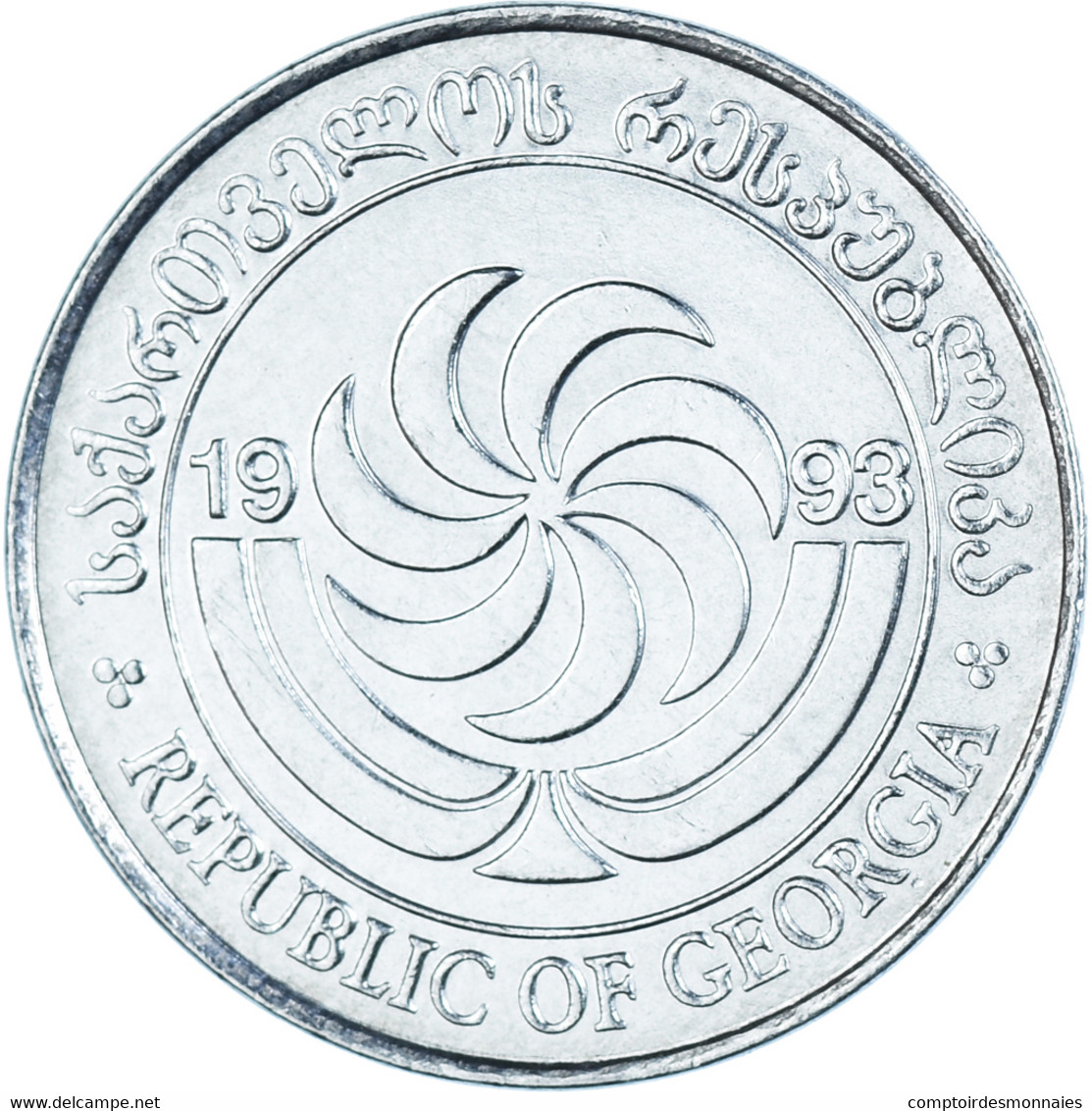 Monnaie, Géorgie, 2 Thetri, 1993 - Géorgie