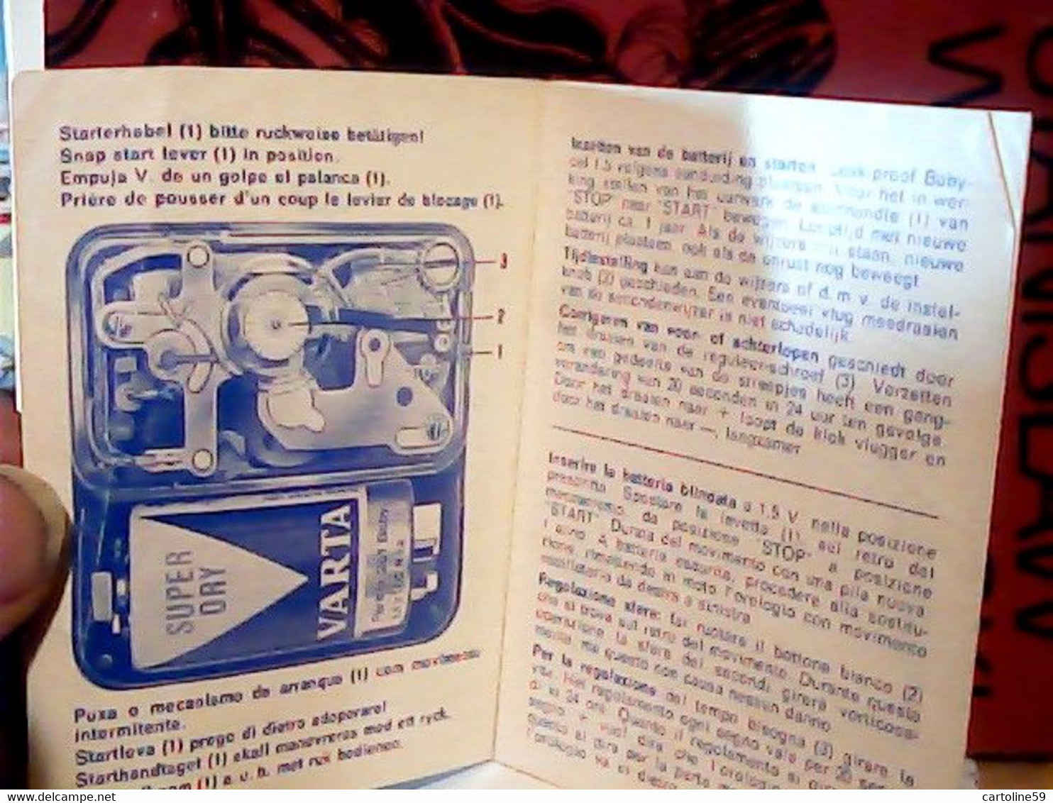 ISTRUZIONI CHROMETRON 875  1972 JB6091 - Sonstige & Ohne Zuordnung