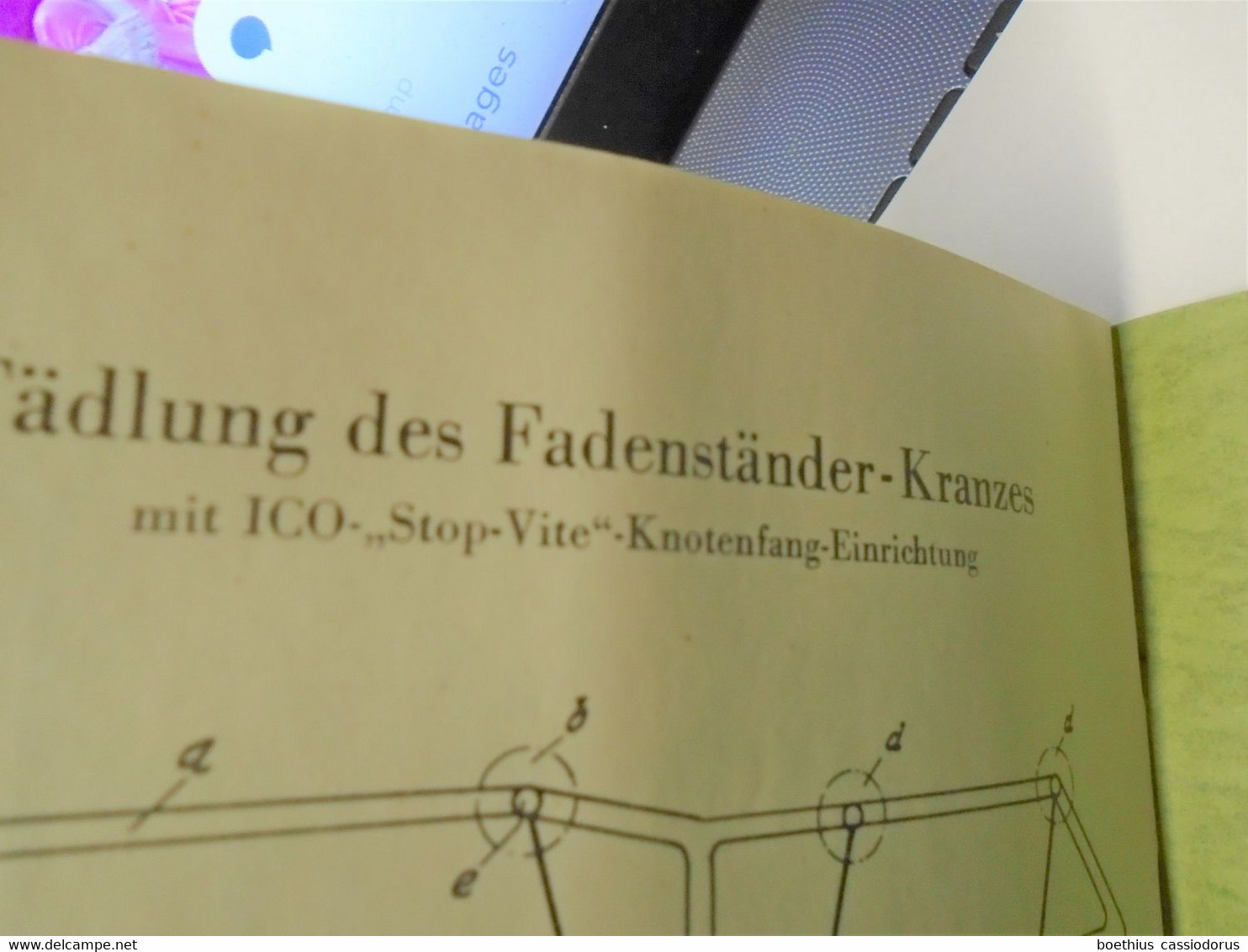 ICO ERNST IRMSCHER & CO : ERSATZ-TEILE-LISTE I.C.O. VIERNADEL-ZYLINDER-ARMABWÄRTS-FLACHNAHT-MASCHINE (ancien)