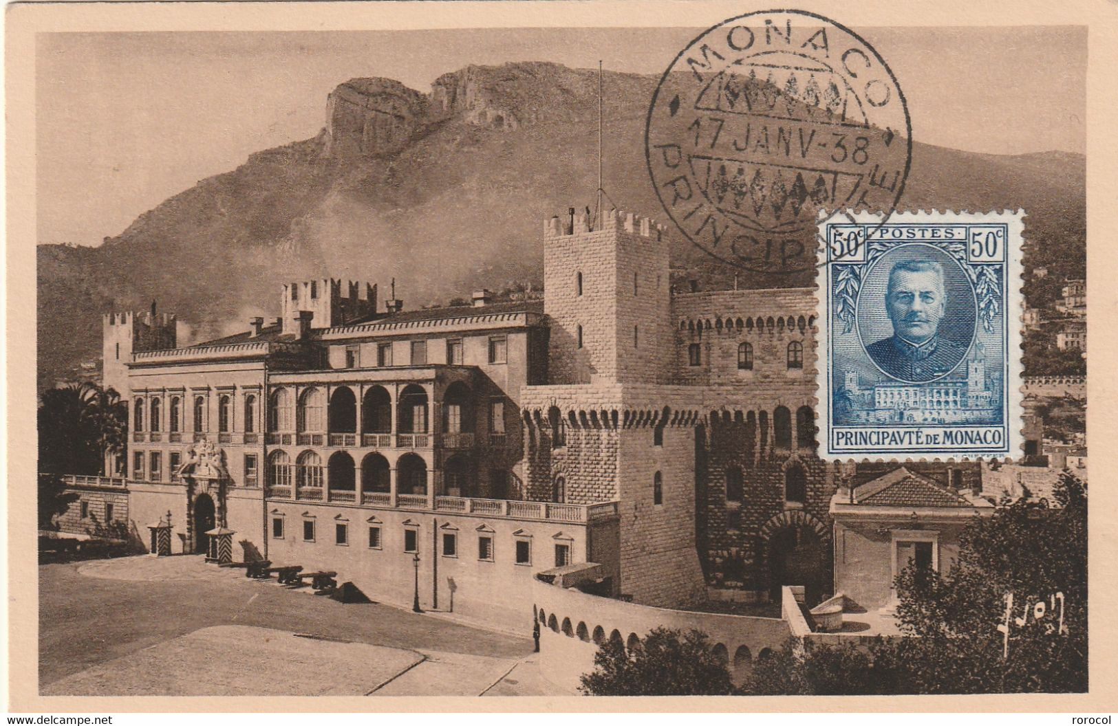 MONACO N° 69 Sur Carte Postale GENRE CARTE MAXIMUM - Covers & Documents