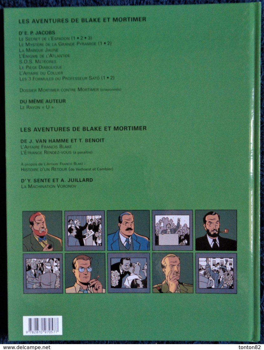 Y. Sente - A. Julliard - " La Machination Voronov "  - Les Aventures De Blake Et Mortimer - 14 - ( EO 2000 ) . - Blake Et Mortimer