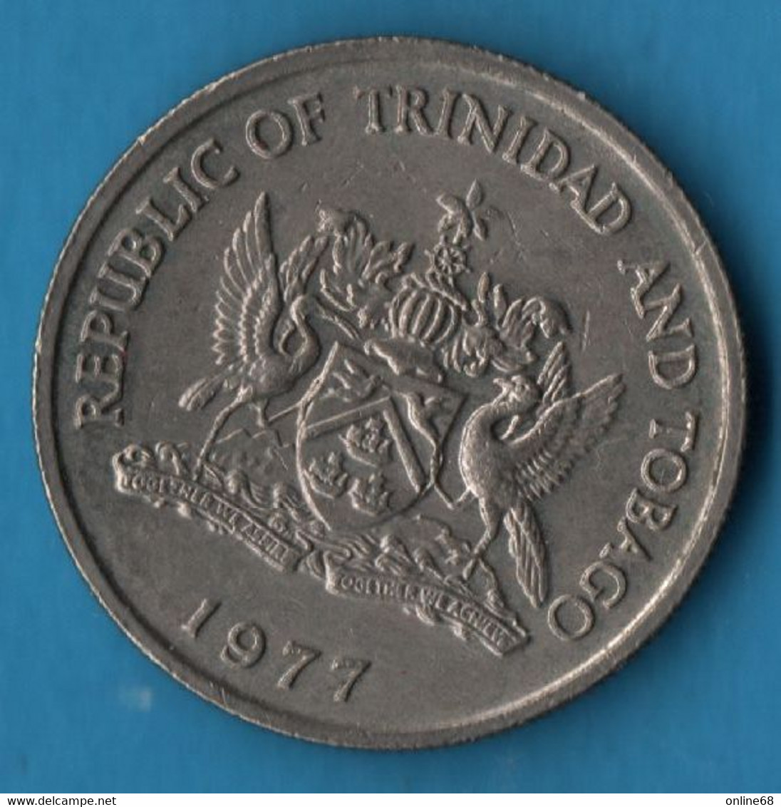 TRINIDAD AND TOBAGO 25 CENTS 1977 KM# 32 Chaconia - Trinidad En Tobago