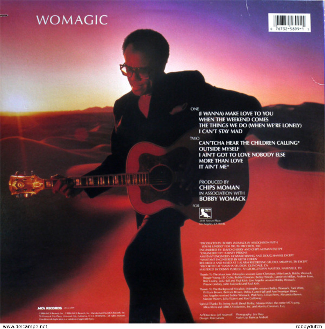 * LP *  BOBBY WOMACK - WOMAGIC (USA 1986 EX-) - Soul - R&B