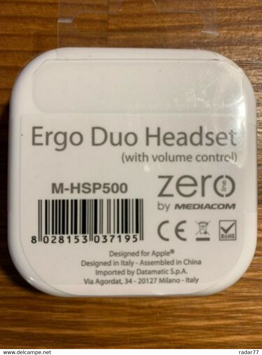 Ecouteurs Mediacom Zéro Line M-HSP500 Ergo Duo Headset Neufs - Prise Jack 3,5mm - Andere Toestellen