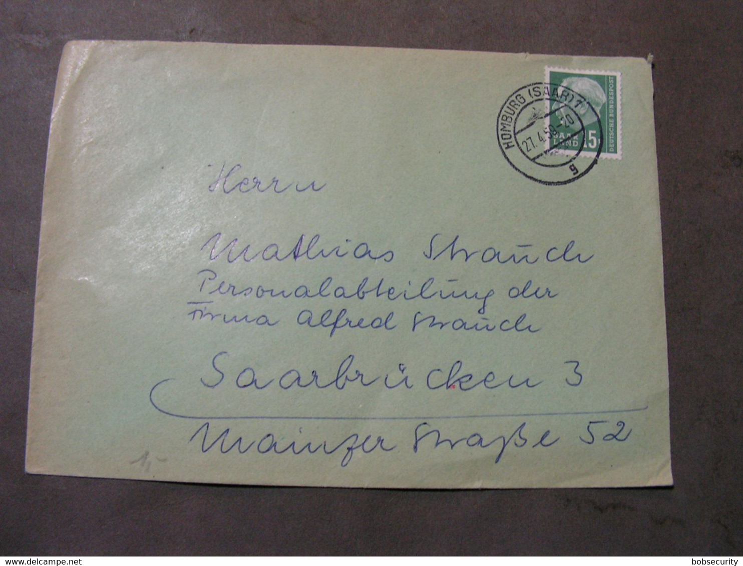 Saar Brief 1959 - Lettres & Documents