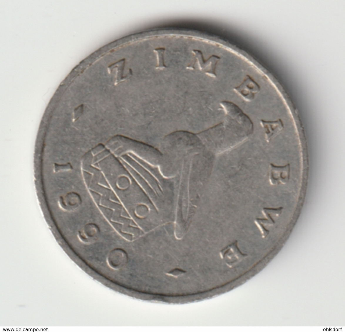 ZIMBABWE 1990: 5 Cents, KM 5 - Zimbabwe