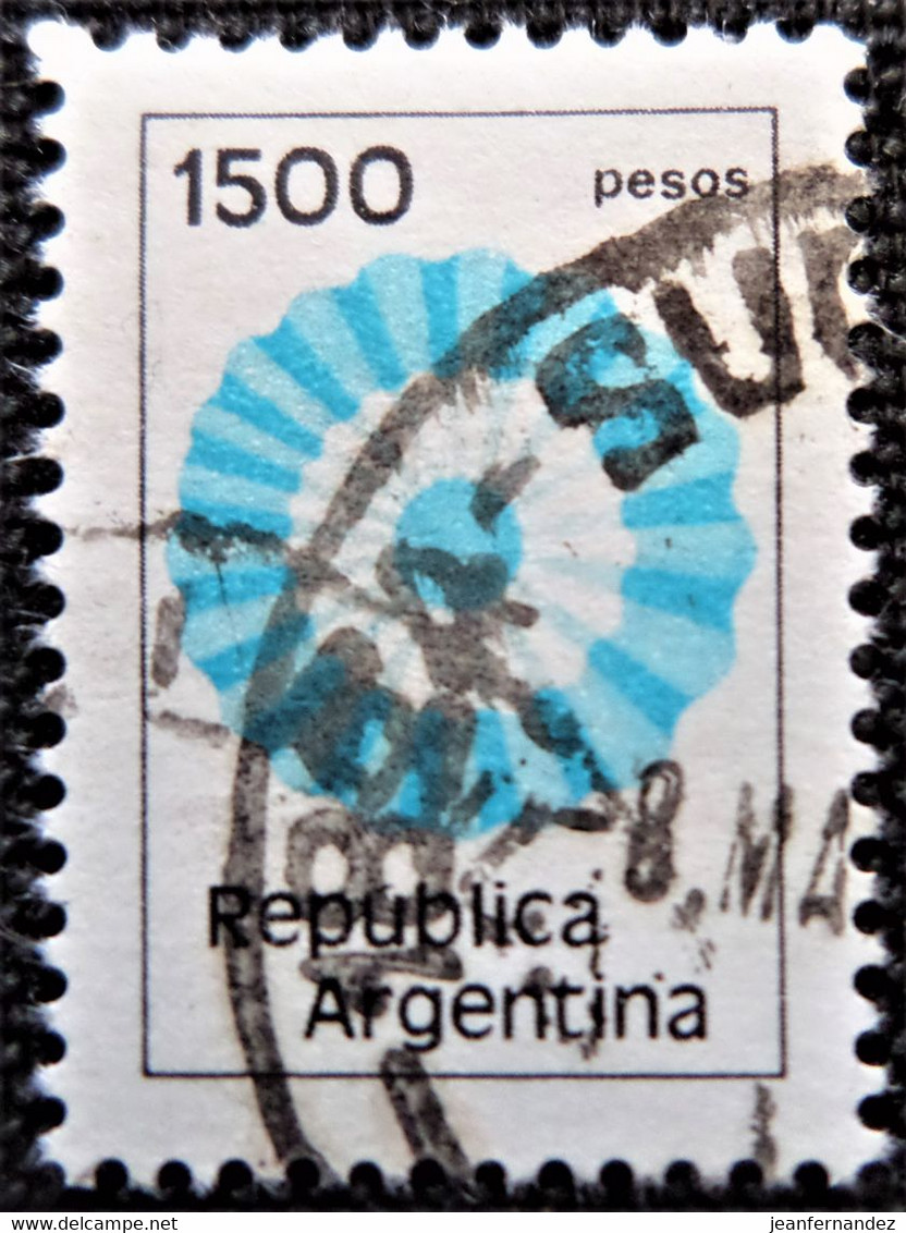 Timbre D'Argentine 1981 Rosette  Stampworld N° 1565 - Usados