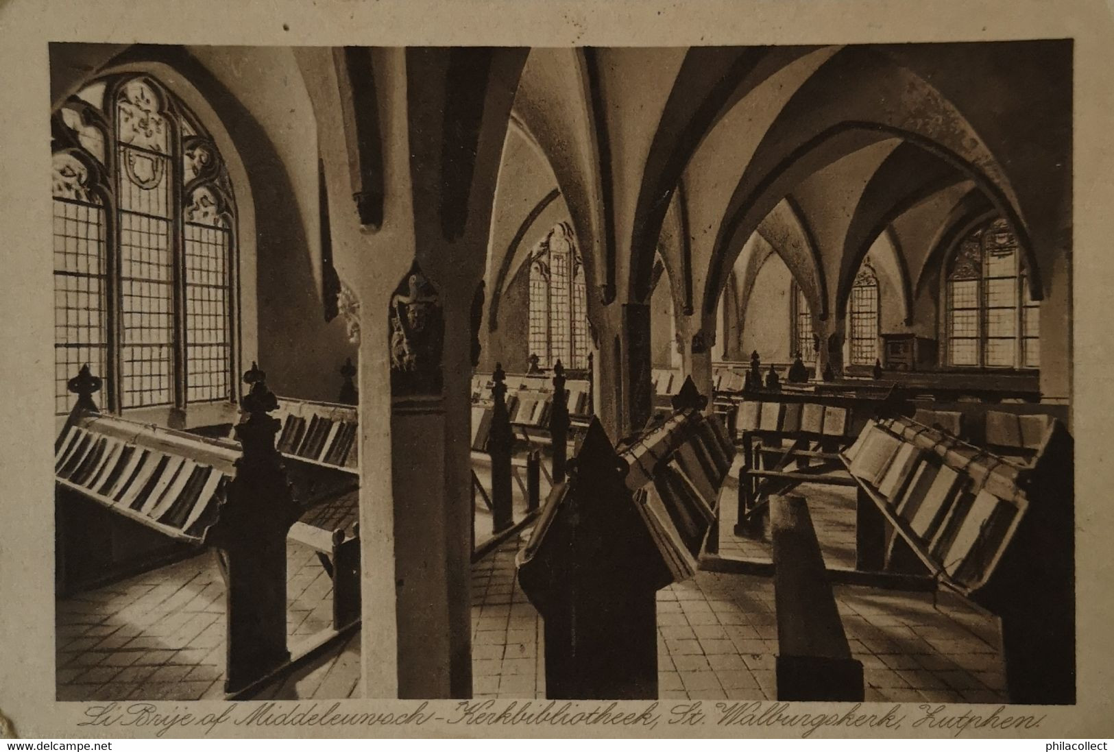 Zutphen  (Gld. ) // Li Brije - Kerk Bibliotheek St. Walburgkerk 19?? - Zutphen